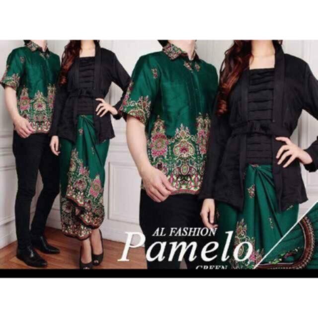 Gamis Wanita ---- Couple batik PAMELA setelan kebaya atasan batik