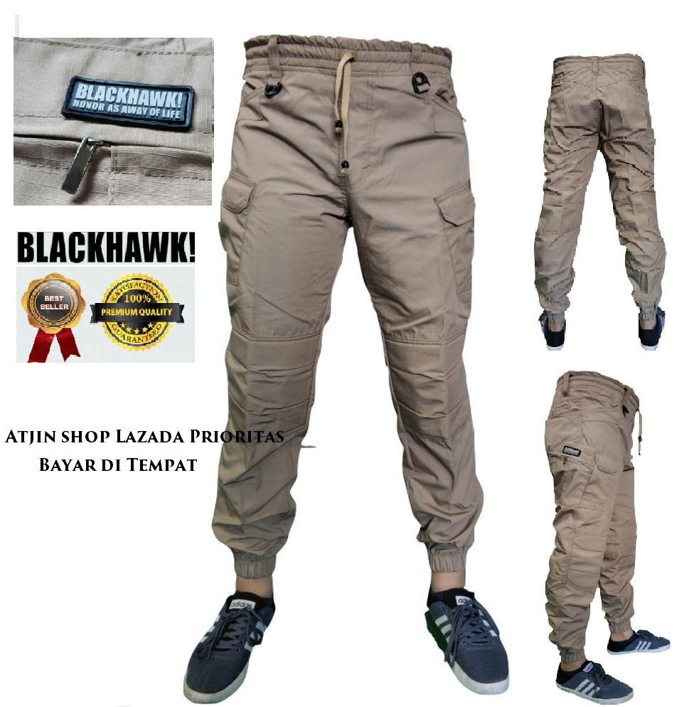 TjinCollection-Celana Tactical JOGER Blackhawk Panjang PDL Kargo Long Pants [KREM - ABU- HITAM-BIRU]