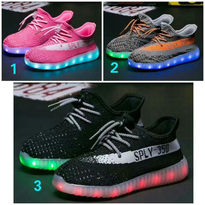 Sepatu Adidas Yeezy Sply 350 Kids LED - De53s