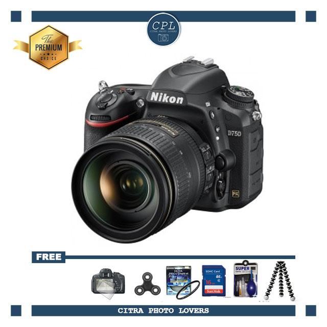NIKON D750 KIT 24-120mm WIFI Hitam - FREE Accessories