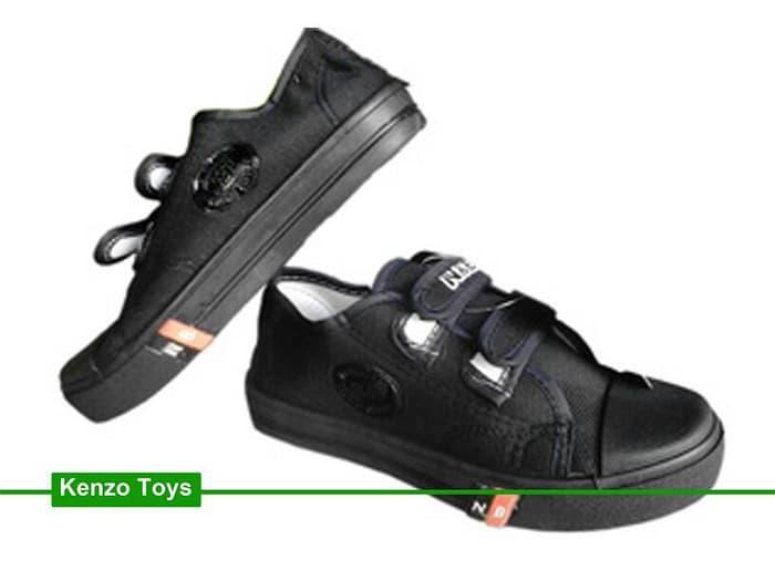 Sepatu Sekolah Anak/Pria/Wanita NB VelcroPendek Full Hitam Converse - R4FCzo