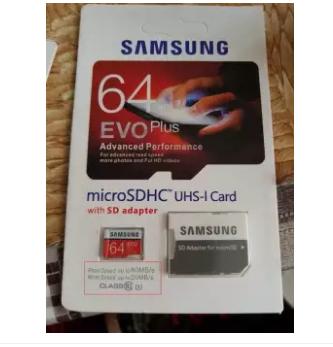 Memory Samsung 64 GB Micro SD Class 10 Evo Plus SDXC Card With SD Adapter - RL2902