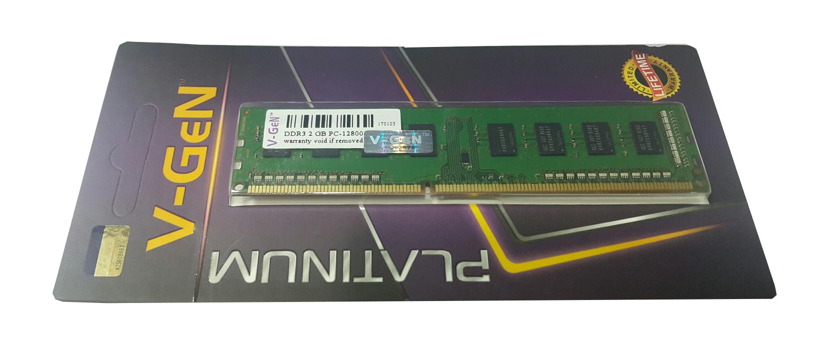 RAM DDR3 V-GeN 2GB PC12800/1600Mhz Long Dimm - Memory PC VGEN