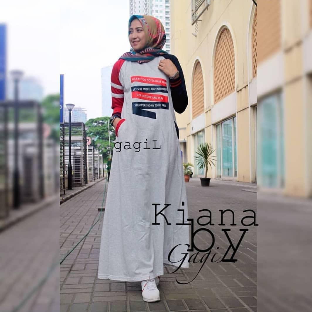 TOF GAMIS HITS MURAH Gamis Wanita TERBARU Gamis Syari Dress Wanita Muslim Murah KIANA DRESS