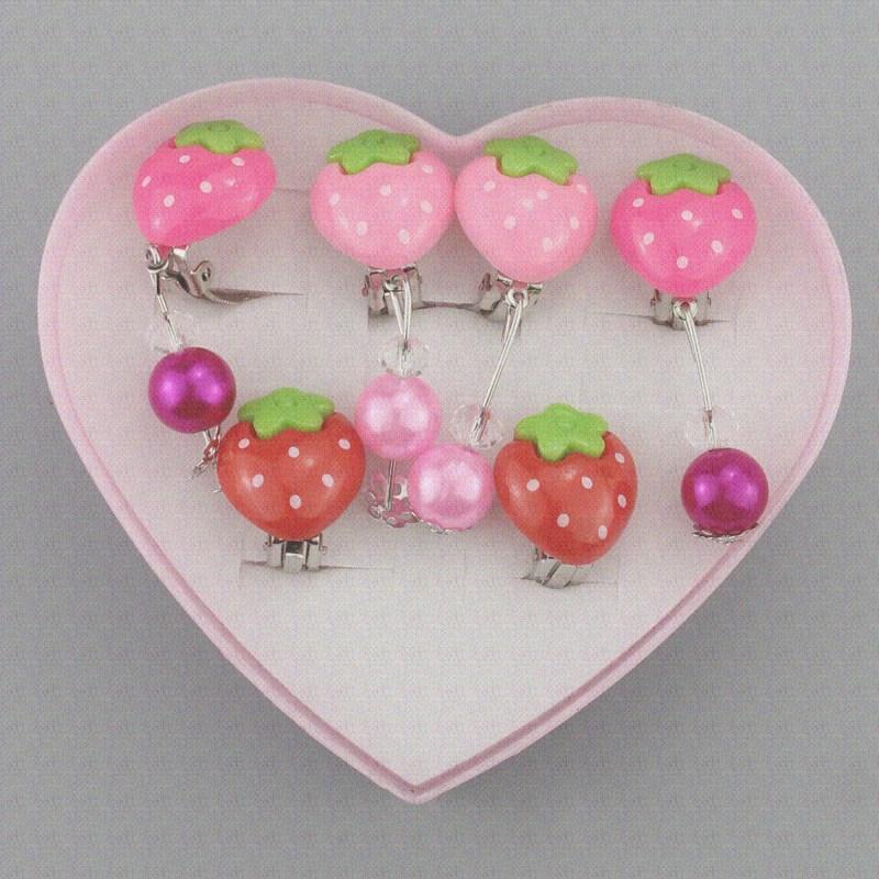 Liontin Anak Anak Cincin Anting Jepit Tanpa Tindik Gadis