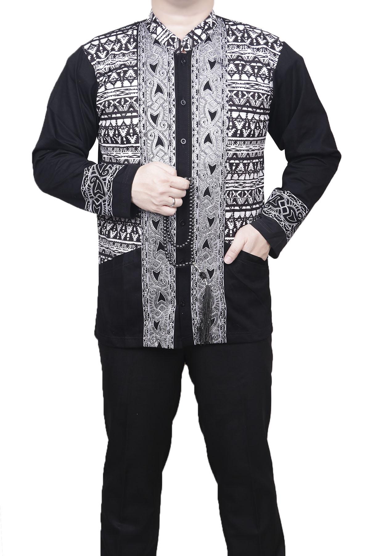 Quincy - Baju Koko Musim Kombinasi Batik 2018
