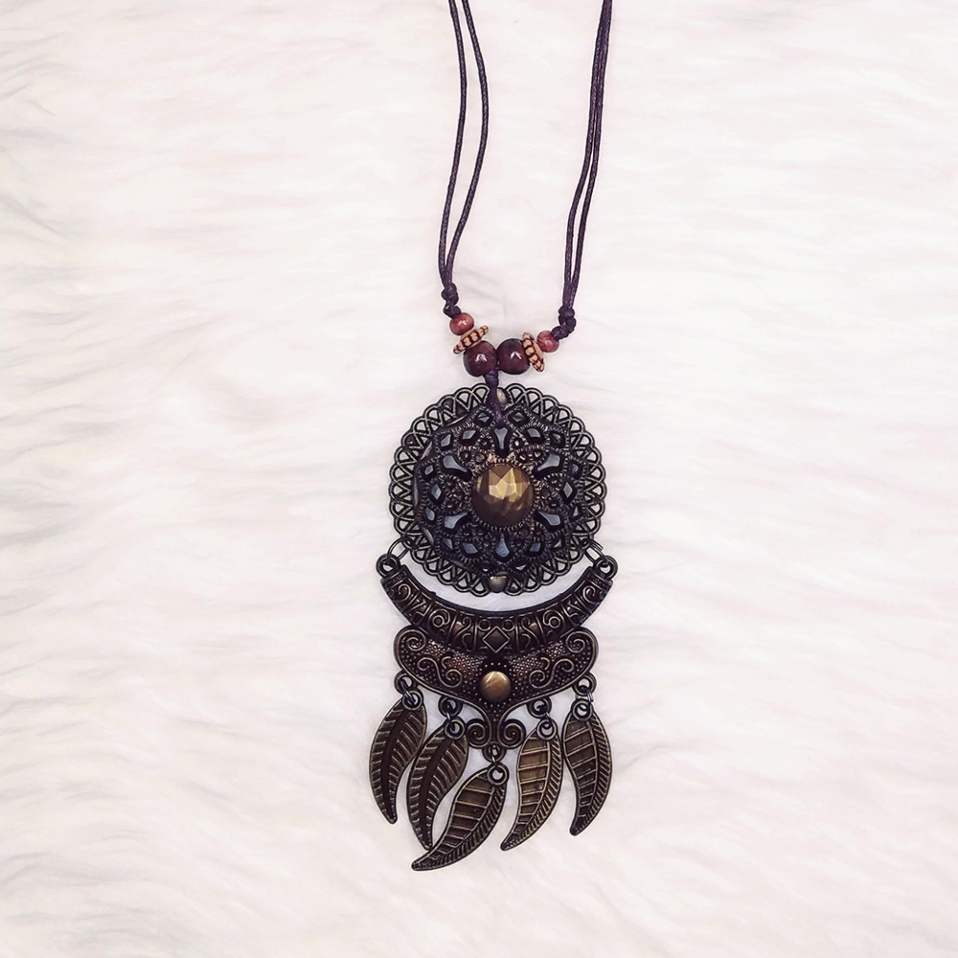 Kalung Fashion / Kalung Etnik / Kalung Handmade / Kalung Wanita / Aksesoris Wanita / Kalung Hijab / Kalung Modern KEF13