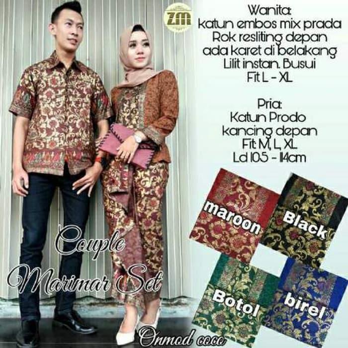 Sarimbit Batik Solo. Couple RnB Batik Prada Marimar Set