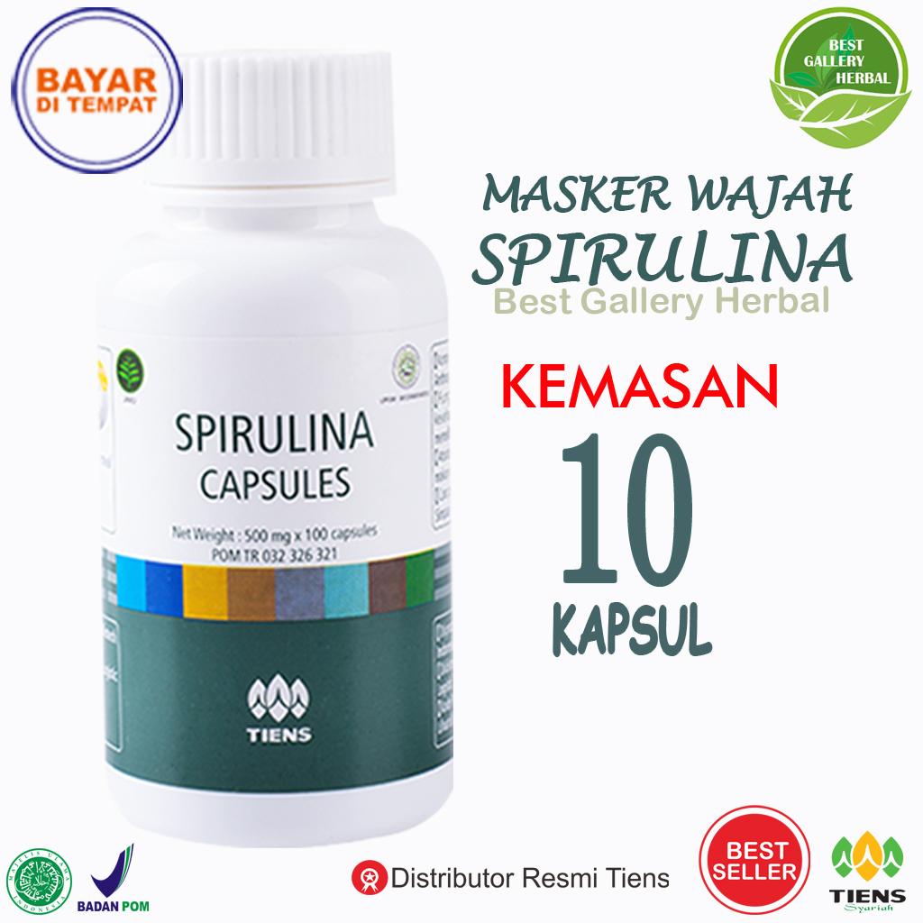 Tiens Masker Spirulina Pemutih Wajah Paket Promo Banting Harga 10 Kapsul PALING LARIS Di Lazada dan Indonesia PROMO MURAH By Best Gallery Herbal