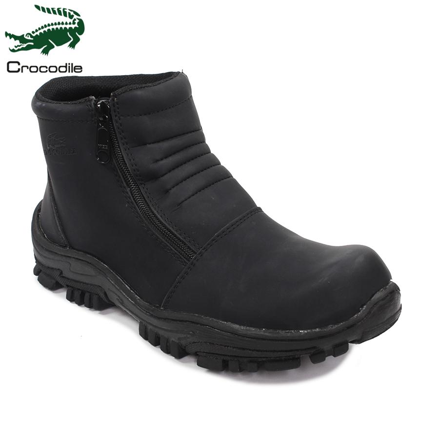 sepatu boots crocodile stuts hitam safety proyek lapangan hiking touring tracking kerja proyek formal