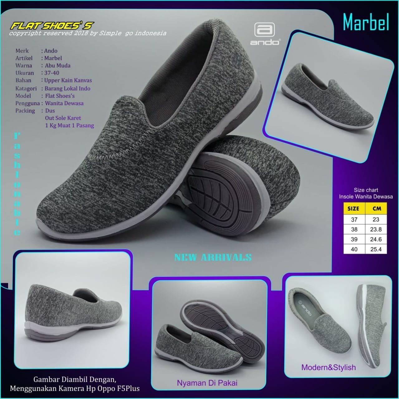 SEPATU WANITA ANDO MARBEL 37-40