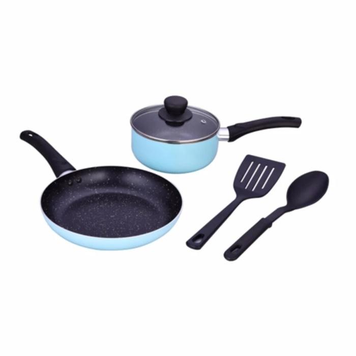 PROMO KANGAROO Panci Aluminium Cookware Set 5 Pcs Set KG-676 TERLARIS
