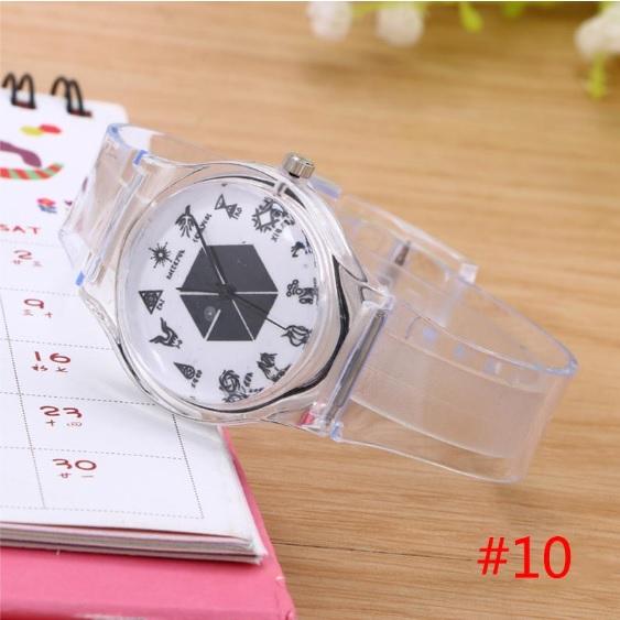 Jam Tangan Wanita Korea EXO BoyBand Transparan