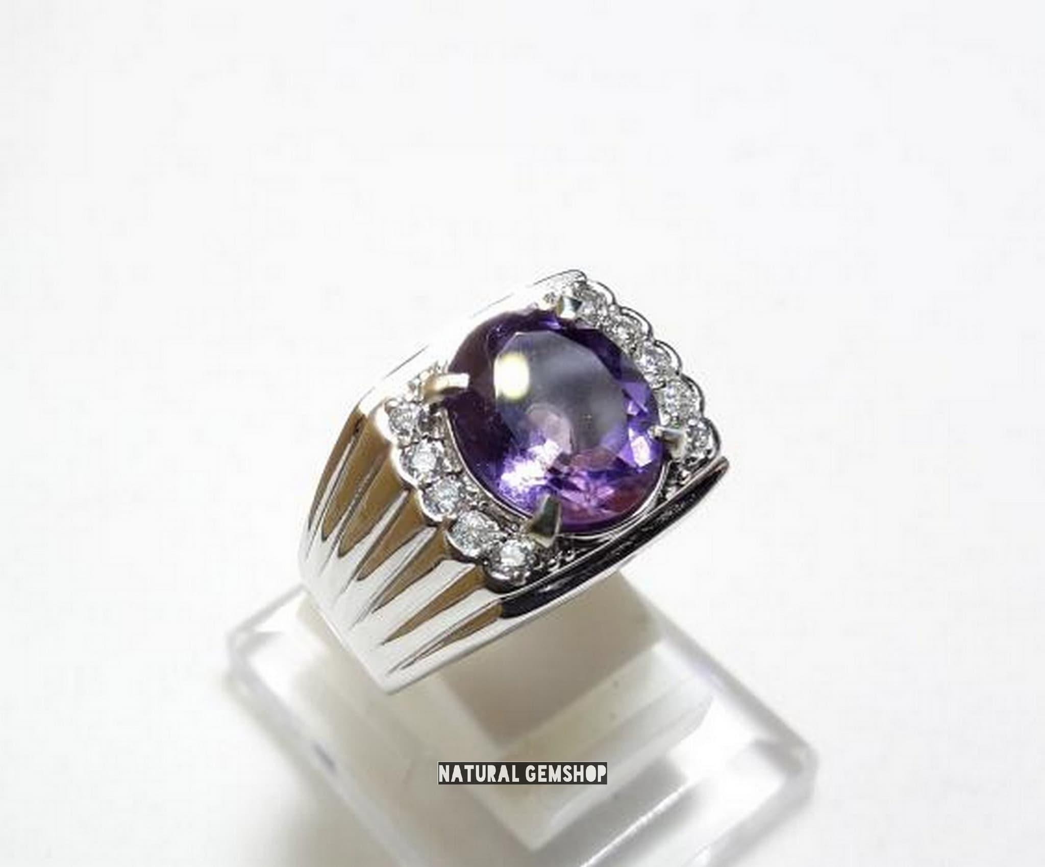 MURAH PERHIASAN CINCIN NATURAL AMETHS KALIMANTAN