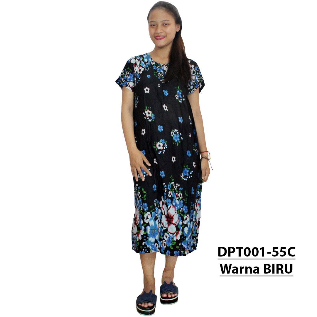 Daster Batik, Daster Lengan Pendek, Baju Tidur, Piyama, Leher Kerut (DPT001-55) Batikalhadi Online