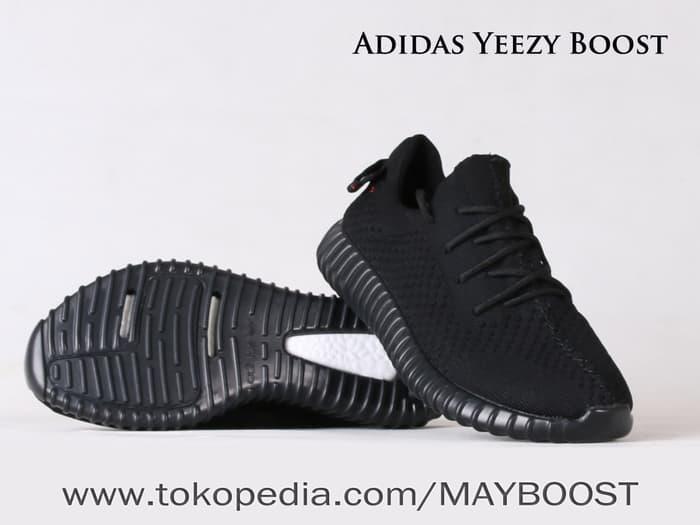 SNEAKERS ADIDAS YEEZY BOOST PIRATE BLACK | Jual Sepatu Premium Import - Hitam, 38 - fuOp1a