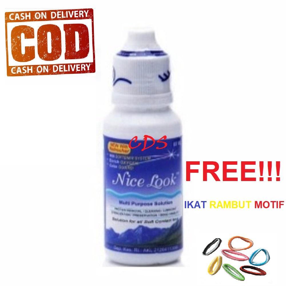 Nice Look Cairan Air Softlens 60ml Untuk Cuci Cairan Air Soflen Cairan Nicelook - Cairan Air Soflens