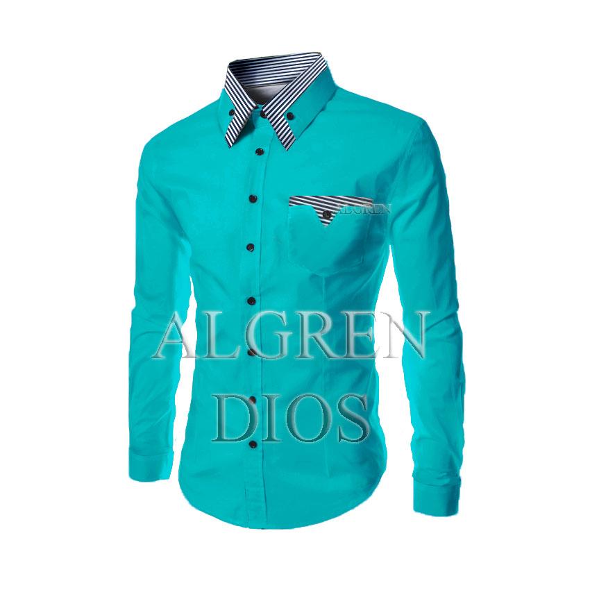 Algren Baju Hem Kemeja Pria Dios lengan panjang - Putih / Hitam / Abu / Maroon / Navy / Benhur / Biru Danau / Hijau Tosca / Slim fit / Casual / Polos / Kerja / Kantor / Katun / Kem Tangan Panjang Cowo / Atasan Cowok / Pakaian Laki laki Dewasa Slimfit