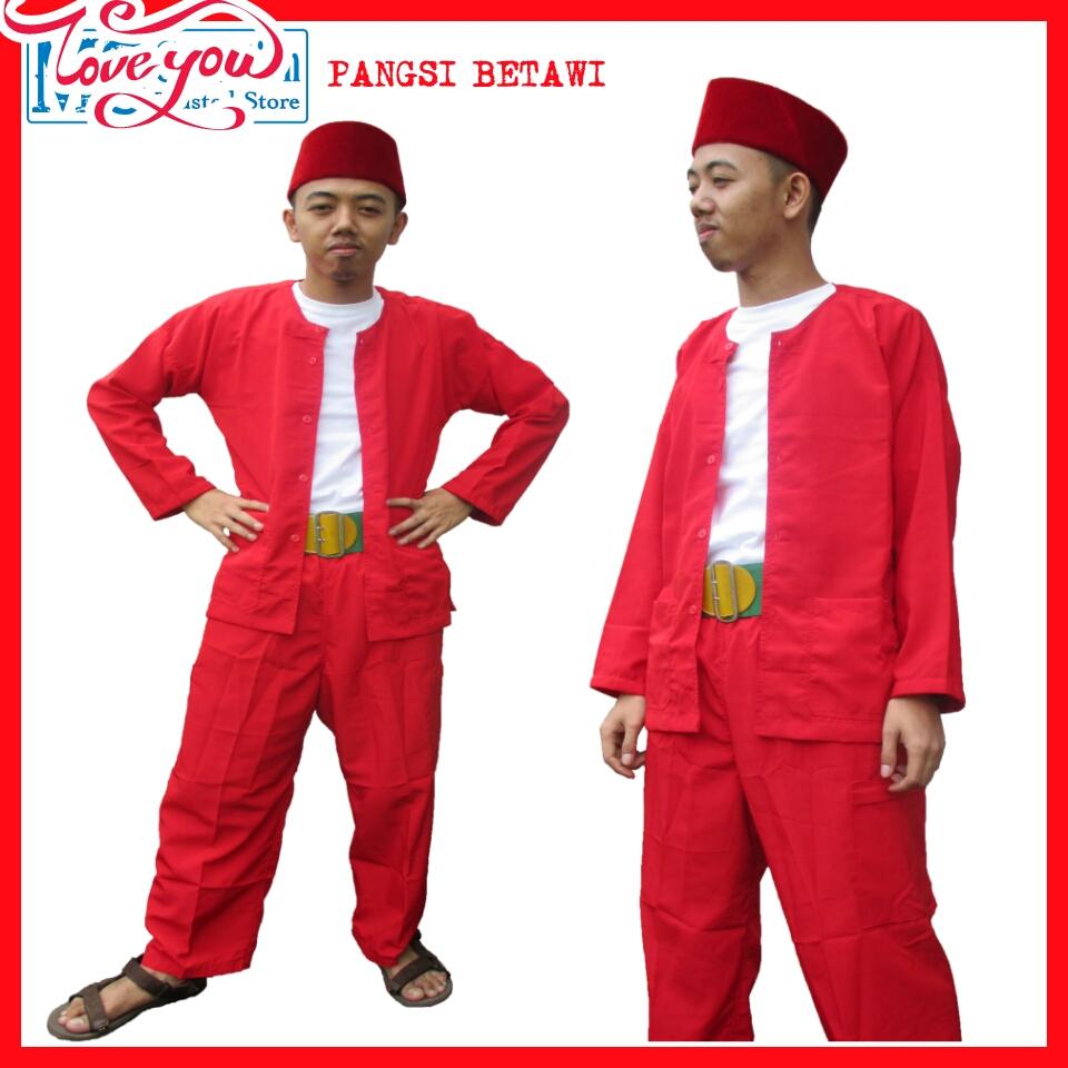 Baju Dan Celana Adat Pangsi polos