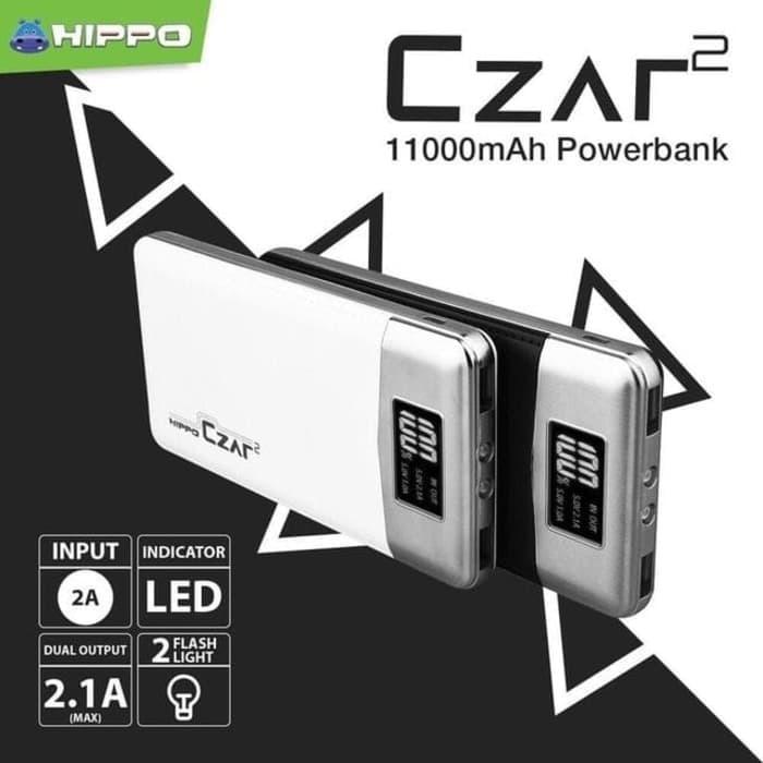 Power Bank Original POWERBANK HIPPO CZAR2 11000Mah LED PUTIH