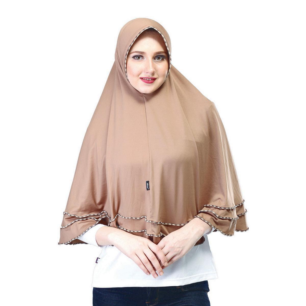 Inficlo Jilbab Instant Praktis SMR720 Coklat