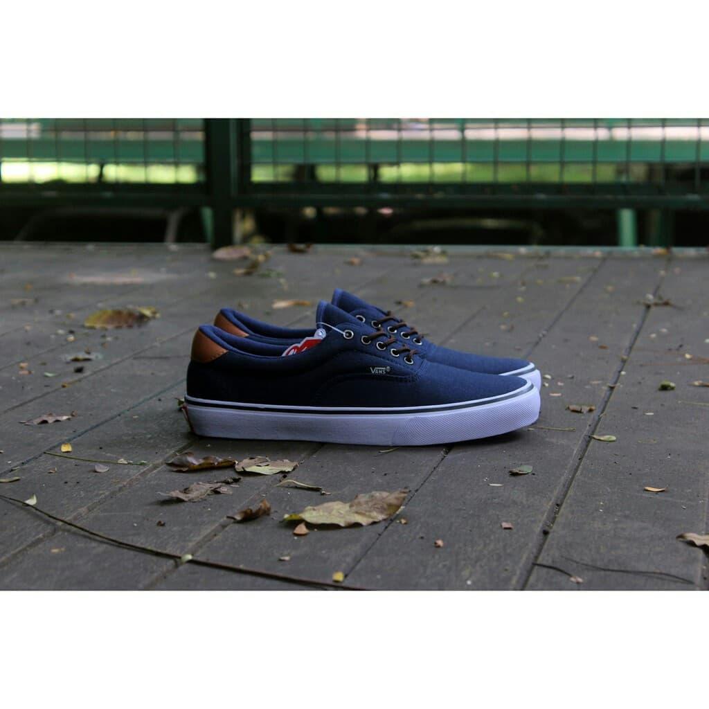 Promo DISKON MURAH SEPATU SNEAKERS HITS TRENDY KEREN VANS ERA DONGKER NAVY Diskon