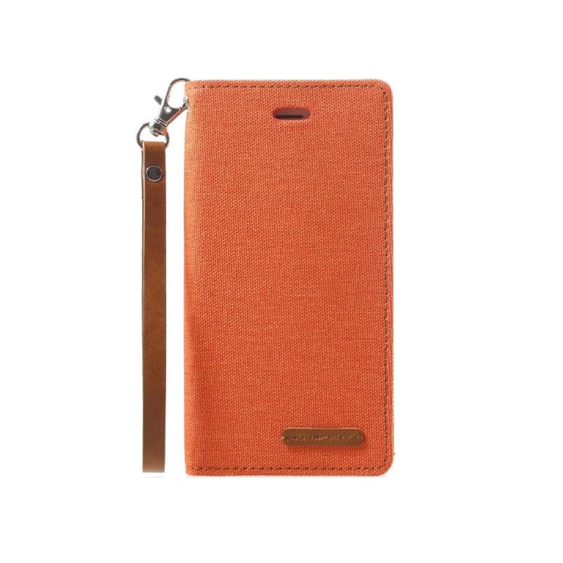Mercury New Canvas Flip Case for Apple iPhone 7 Plus - Orange
