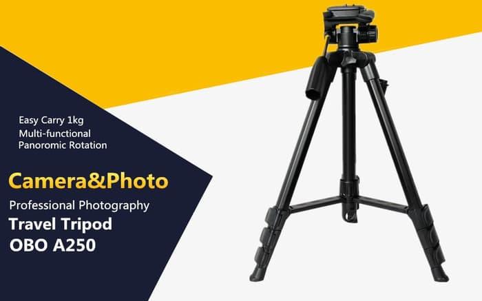 Best Seller!! Professional Tripod Obo A250 + Pouch - ready stock