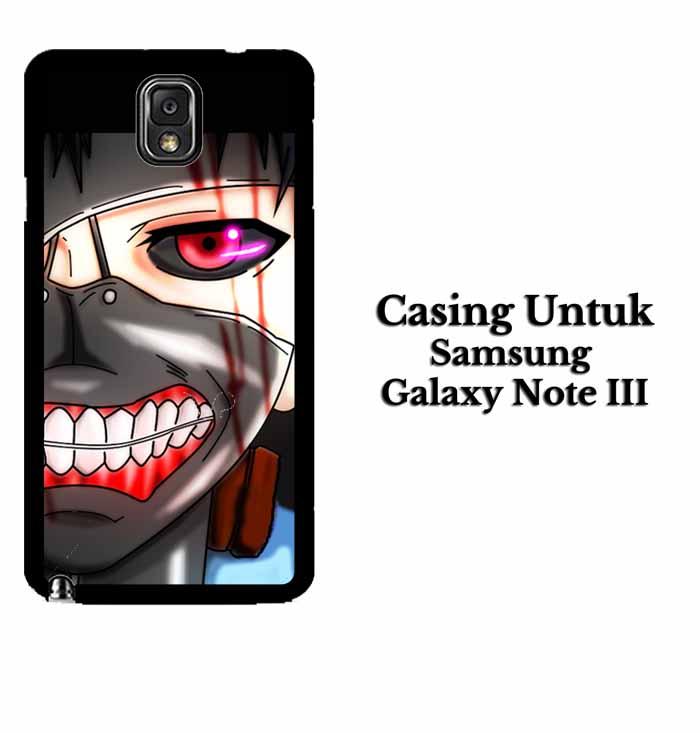 Casing SAMSUNG NOTE 3 ken kaneki mas 2 Hardcase Custom Case Se7enstores