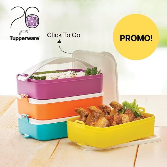 New Click To Go Rantang Susun Tupperware