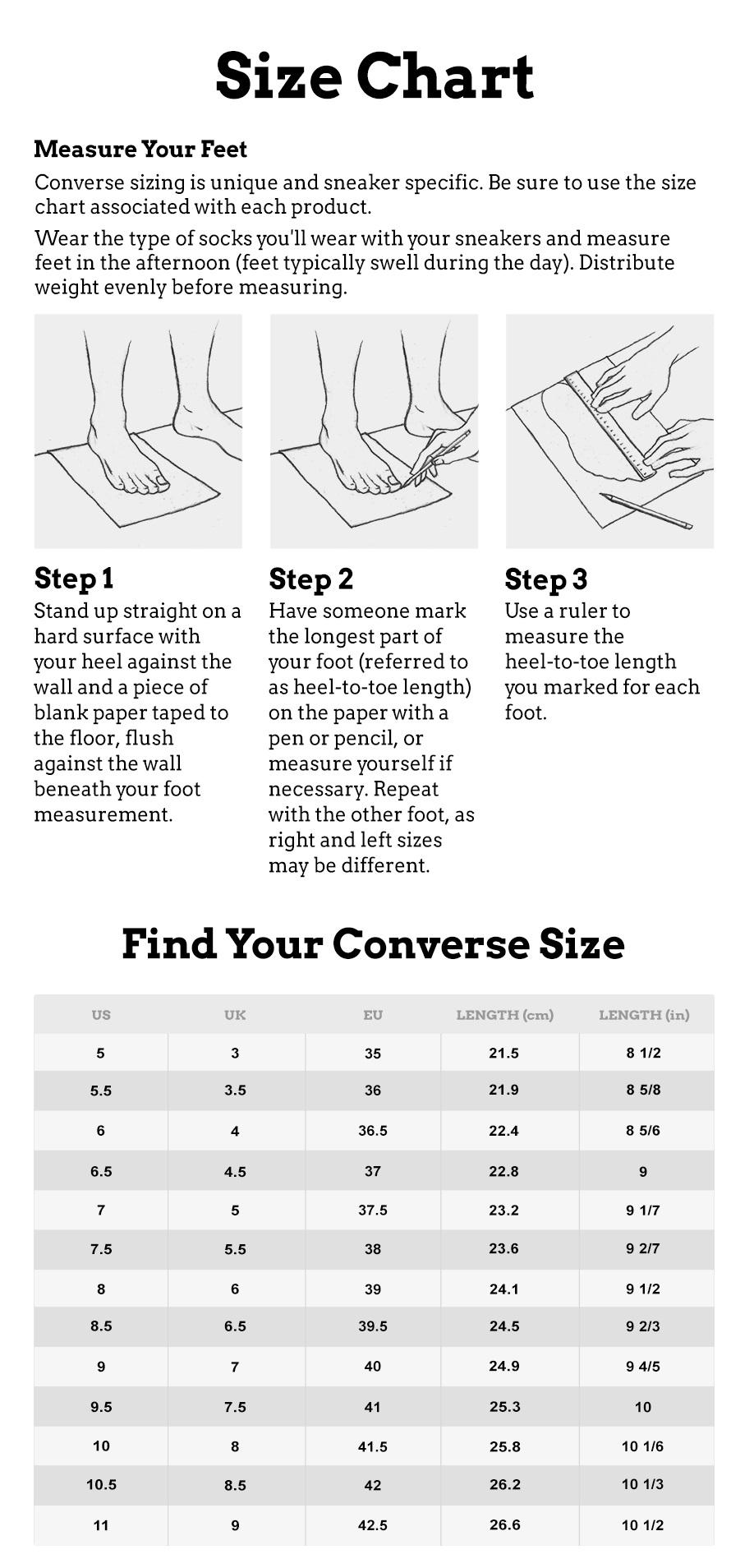 converse size chart indonesia, OFF 79%,Buy!