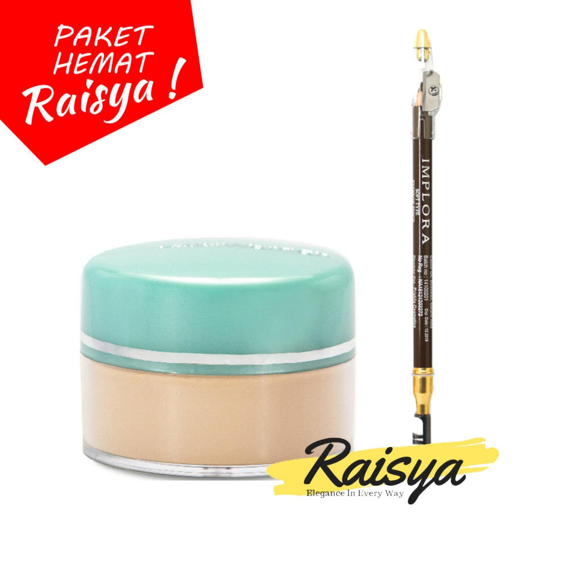Wardah Everyday Luminous Face Powder - Bedak Tabur - 01 Light Beige Free Implora Pensil Alis Coklat Resmi BPOM