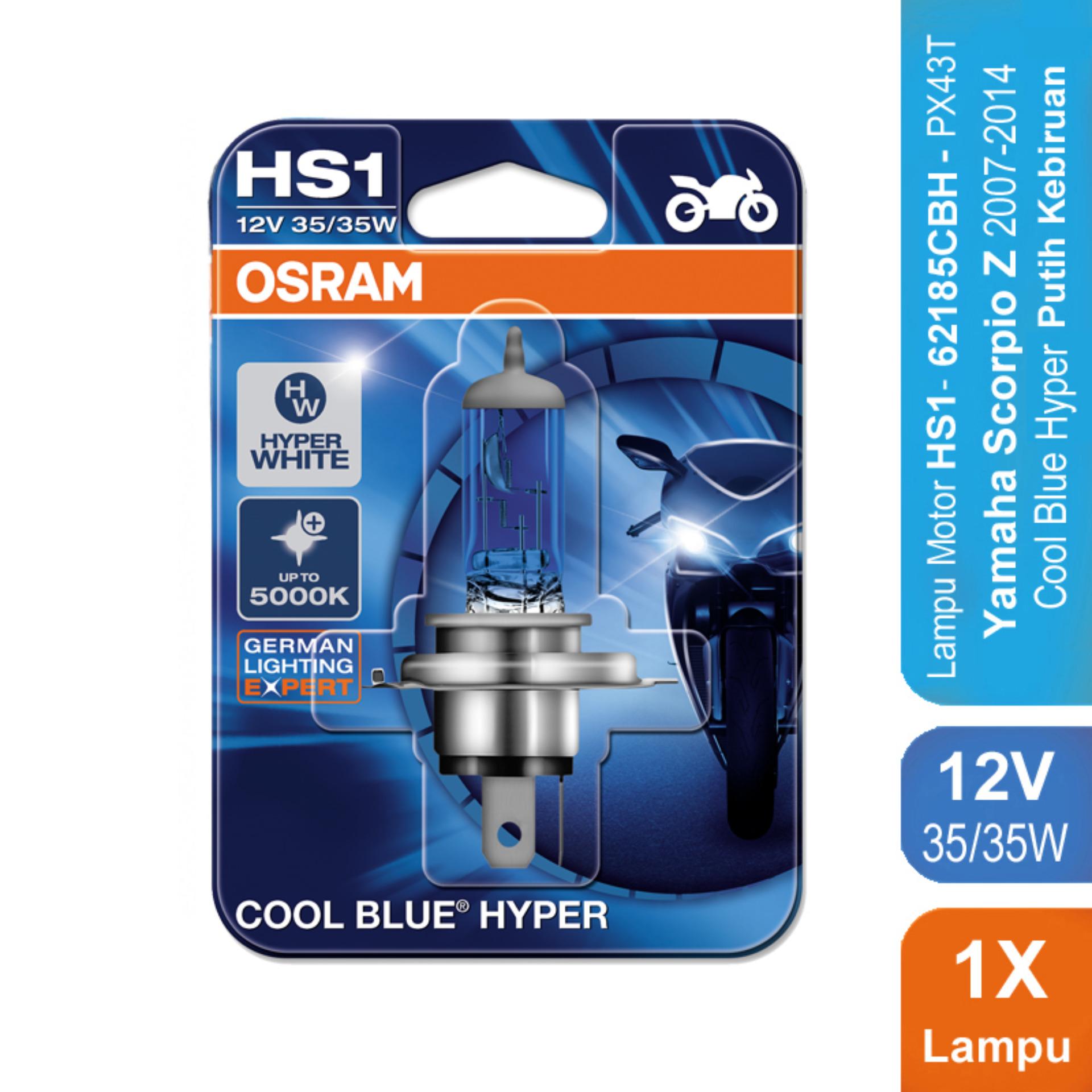 Osram Lampu Motor Yamaha Scorpio Z 2007-2014 - HS1 62185CBH 12V 35/35 - Cool Blue Hyper