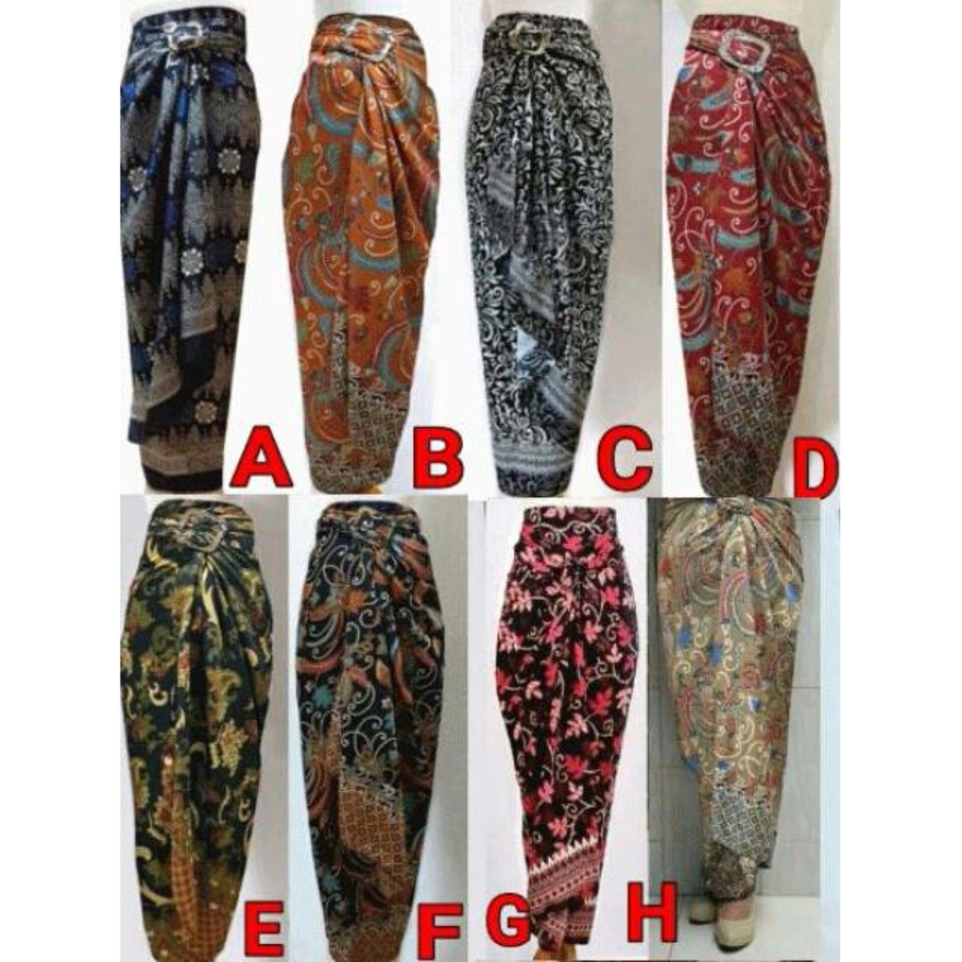 Ancool Mall - Rok Batik Lilit / Wrapped A Line /  Long Skirt fit / Rok Lilit Songket Batik , ukuran bisa dipakai sampai XXXL, Real Photo