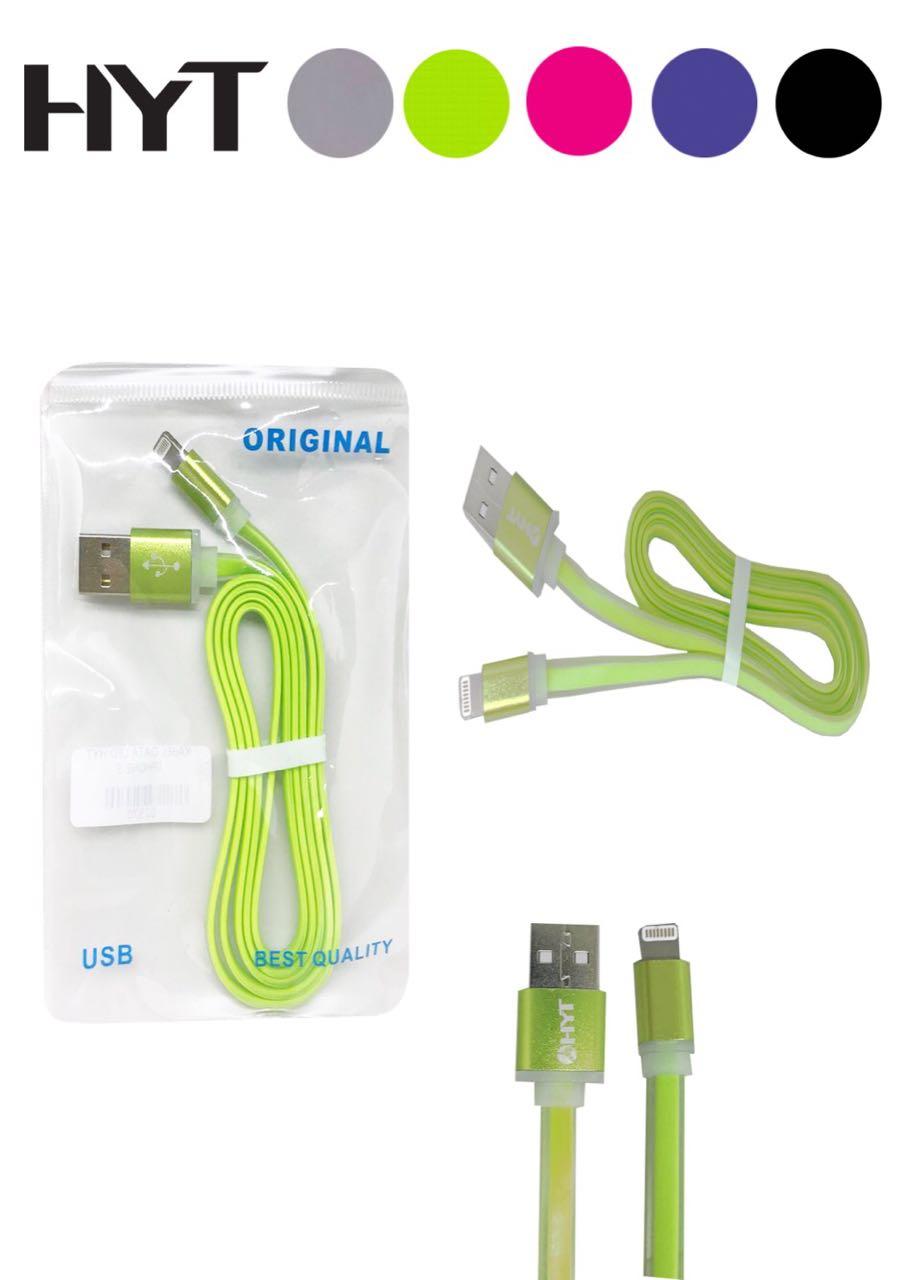 KABEL DATA HYT KABEL GEPENG IPHONE 5 5G 5S 6 6G 6S 7 X 6 PLUS 7 PLUS 8 8 PLUS