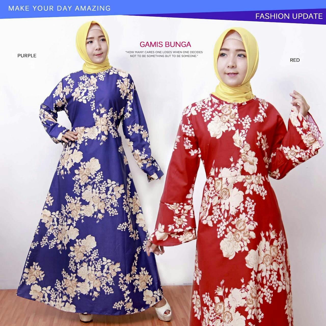 gamis kayun cantik bahan full katun