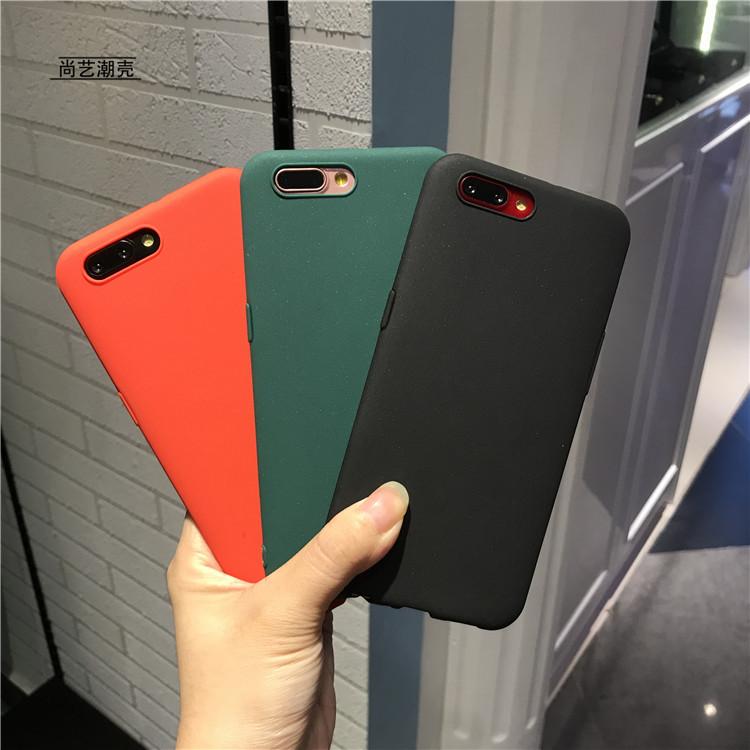Casing HP Oppoa59s Sederhana Warna Solid Casing Lunak A57 Silikon Bungkus Penuh