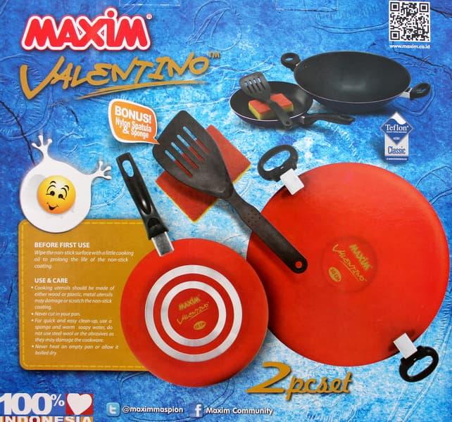 HARGA DISKON!!! Maxim Panci Set Valentino 2pcs Set (SKU:00253.00006) - Vt3Skh