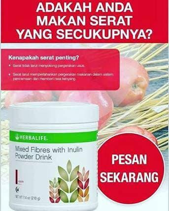 HARGA DISKON!!! mix fiber#herballifee gabungan lipobond n fiber rasa apel bs jne - YlkgEA