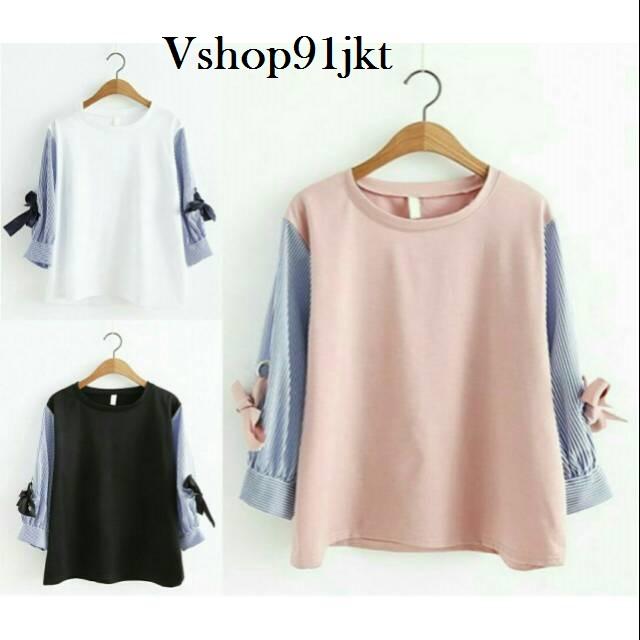 Vshop91jkt - Misa Top Sweater List Sweater Hoodie Sweater Wanita Baju Kampus Baju Kerja Baju Fashion Baju Modern Baju Bagus Baju Dress Blus fashion Celana Kerja Blouse Fashion Setelan Fashion Tanktop Polos Tanktop Remaja Celana Panjang Celana Polos
