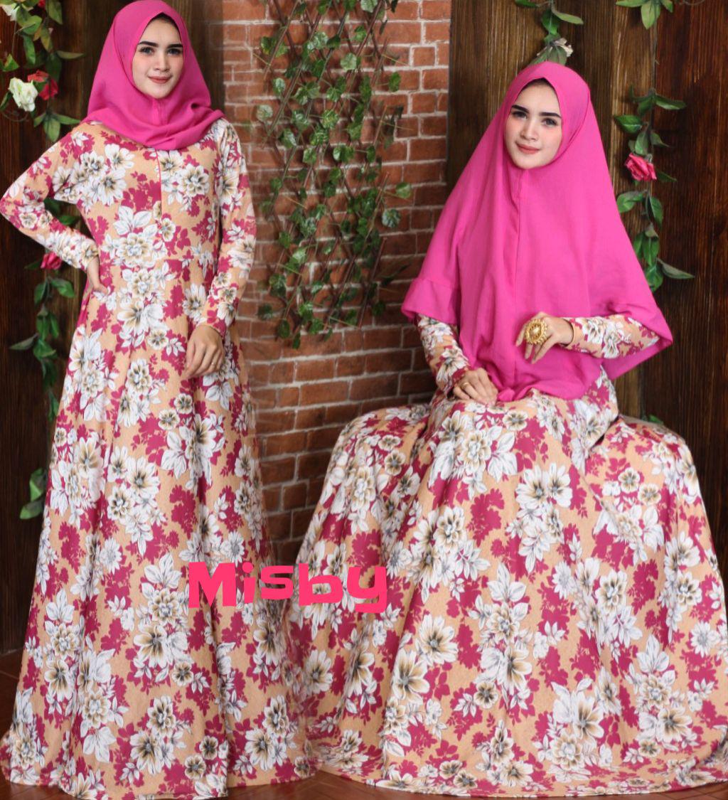 Nurulcollection-sale Gamis syari murah/Gamis syari motif terbaru/Gamis syari all size XL/Gamis syari busui