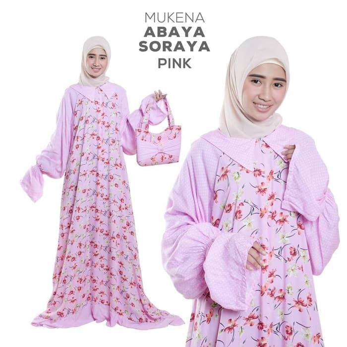Abaya Soraya Mukena Rukuh Dewasa Rayon Pink