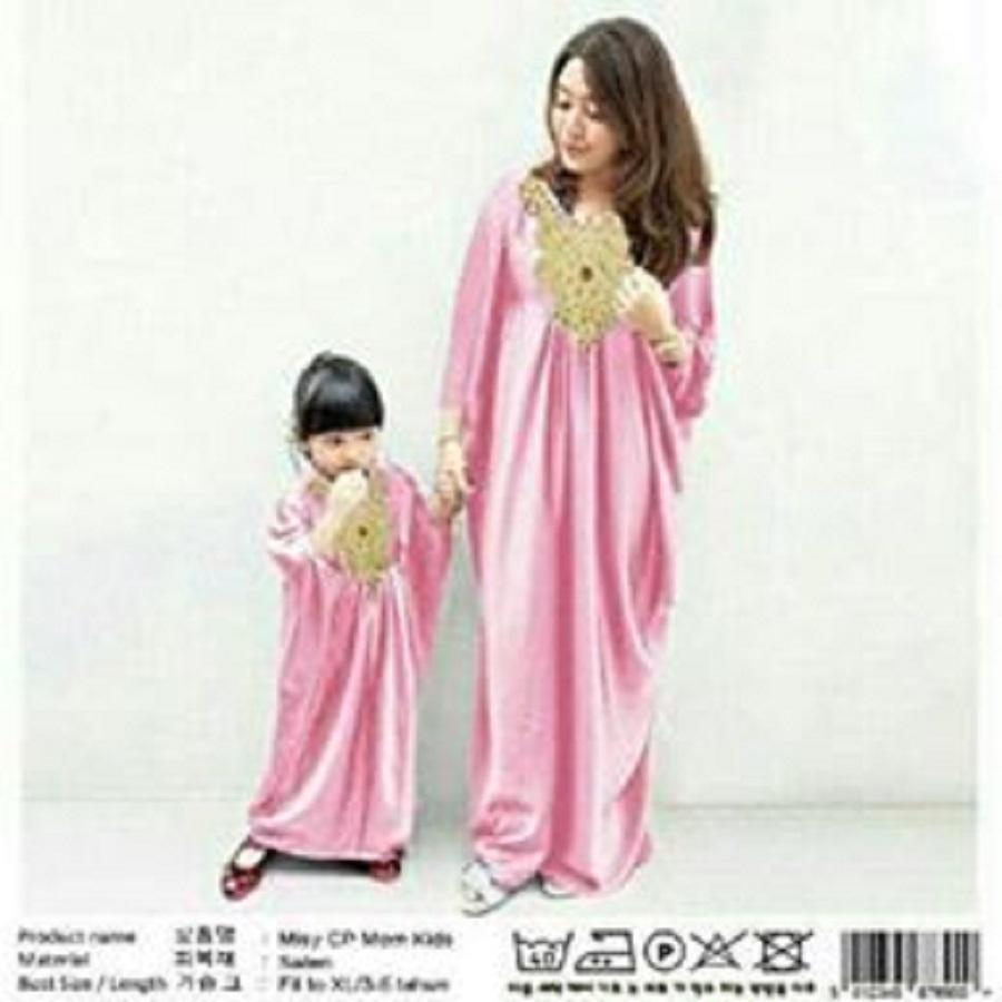 COUPLELOVER-COUPLE CP MK ELLEN COUPLE FAMILY IBU & ANAK MUSLIM COUPLE BAJU FASHION MUSLIM WEAR MAXI KAFTAN