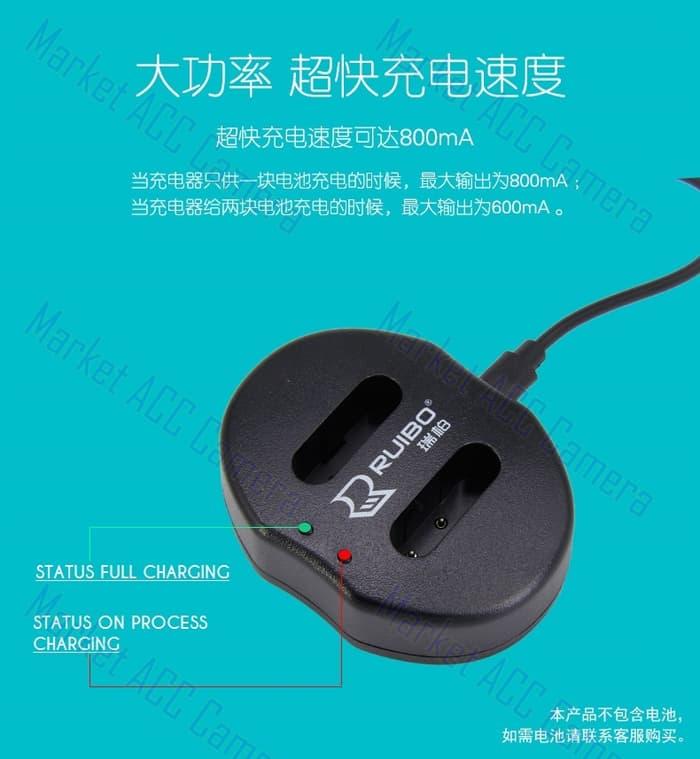USB Dual Charger for FinePix HS30EXR, HS33EXR, HS35EXR, HS50EXR TERLARIS