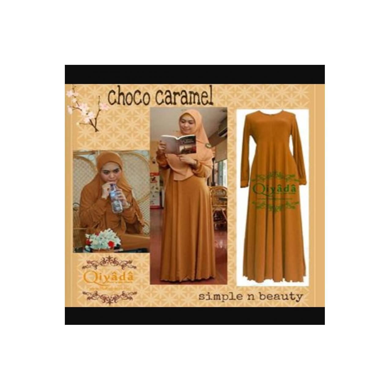 Gamis syar'i oki setyana dewi coklat karamel