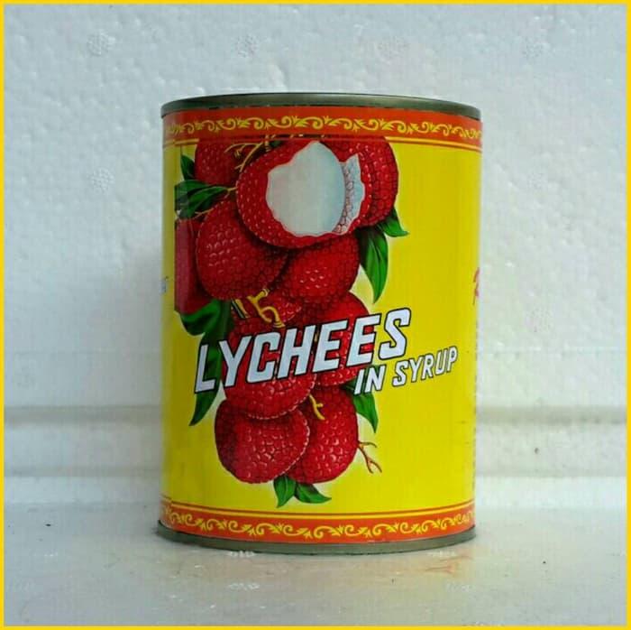 Lychees in Syrup (leci dalam kaleng) 567gr x12 klg harga GROSIR brand RED BOAT