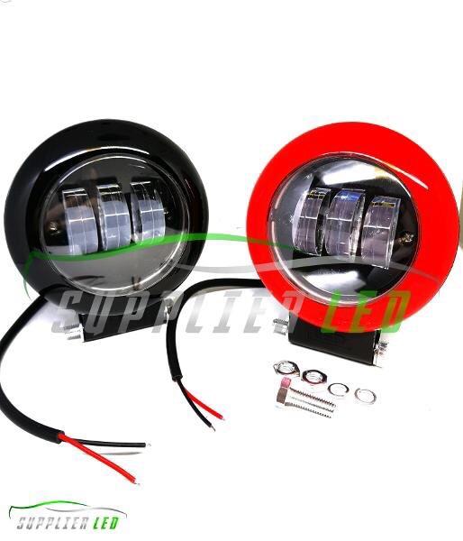 Lampu Tembak Sorot LED Motor Mobil Laser Gun Tube Premium Lens Bulat