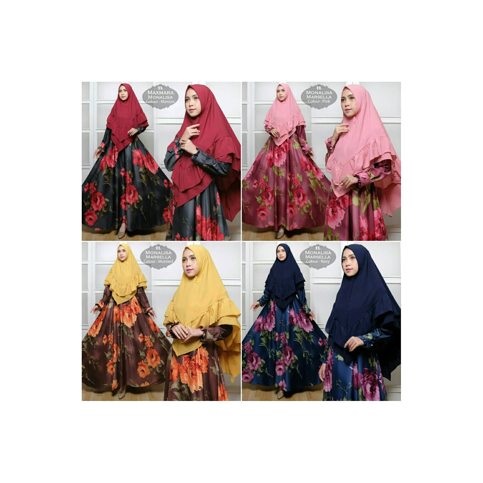 Gamis Syar'i Set Monalisa Zalora.