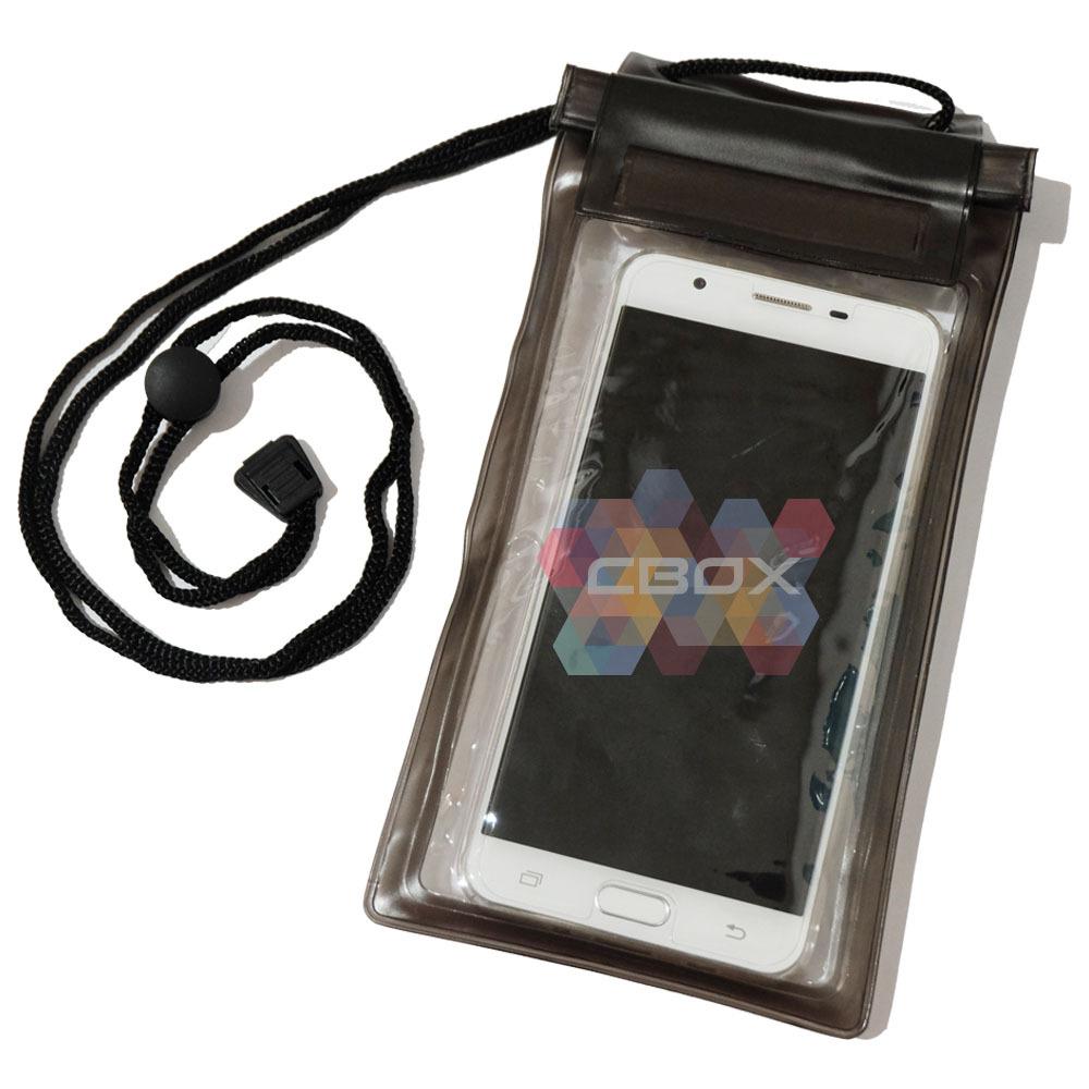 MR Universal Phone Pouch Waterproof Xtra Large Max 6 Inch Kantong Handphone Anti Air XL / Bag Case Water Proof HP / Tas HP Anti Air - Hitam