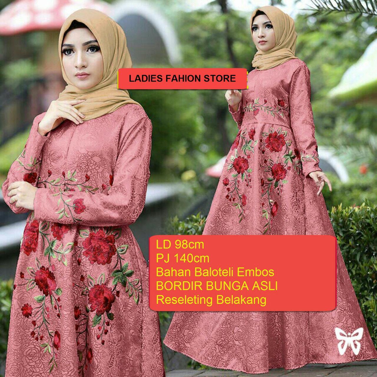 Gamis Wanita Muslimah Panjang / Gamis Muslim Syari / Baju Gamis Lebaran / Dress Gamis Syar'i Remaja Muslimah / Gamis Lebaran 2018 / Set terusan Gamis / Syari Simple Elegant / Baju Muslim Wanita / Gamis Modern / Gaun Pesta Muslim (anaay) SS - PINK MARUN